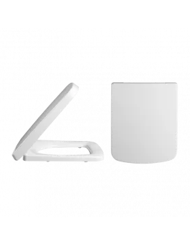 APS6278 Square Soft Close Seat, Top-fix Square Edged White APS6278 Square Soft Close Seat, Top-fix Square Edged White