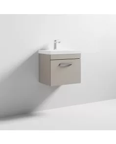 APS6299 500 WH Single Drawer Vanity & Basin 3 Stone Grey