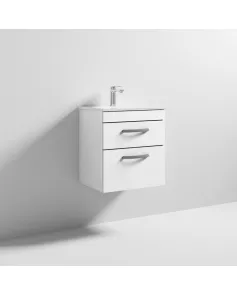 APS6334 500 WH 2-Drawer Vanity & Basin 2 Gloss White