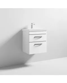 APS6335 500 WH 2-Drawer Vanity & Basin 3 Gloss White