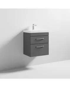 APS6340 500 WH 2-Drawer Vanity & Basin 3 Gloss Grey