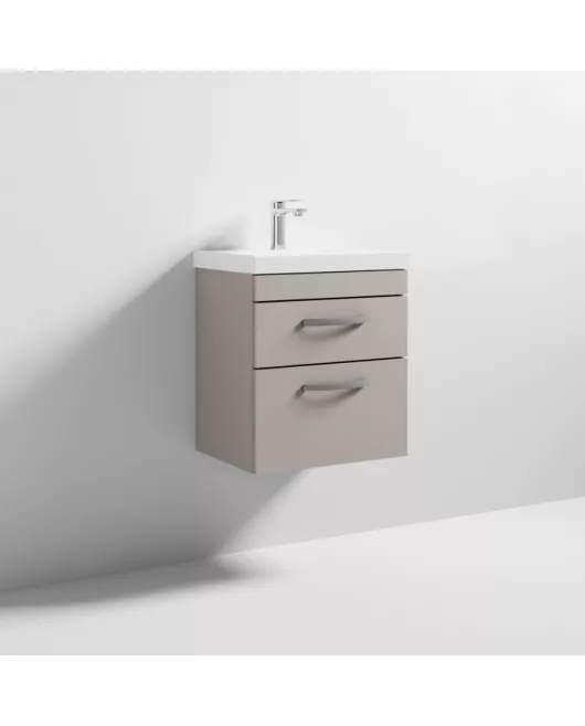 APS6345 500 WH 2-Drawer Vanity & Basin 3 Stone Grey