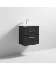 APS6365 500 WH 2-Drawer Vanity & Basin 3 Hacienda Black