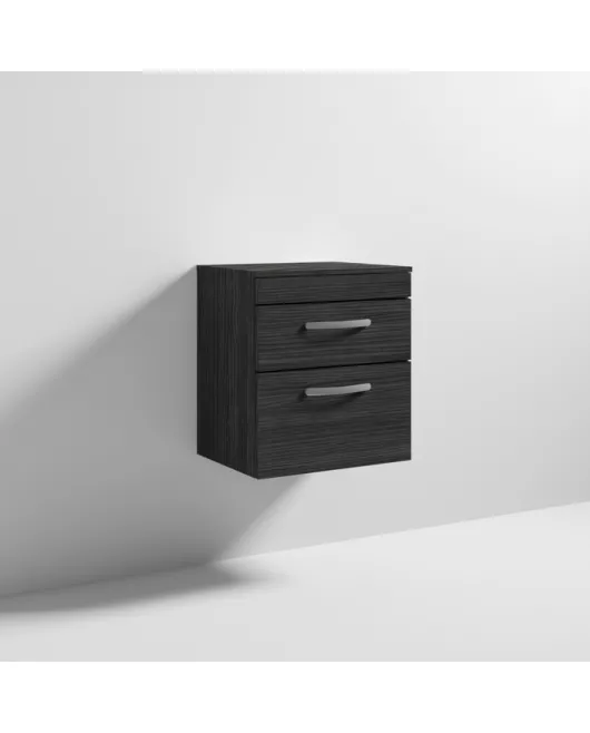 APS6366 500 WH 2-Drawer Vanity & Worktop Hacienda Black