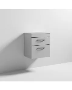 APS6371 500 WH 2-Drawer Vanity & Worktop Gloss Grey Mist