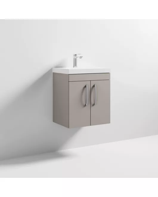 APS6385 500 WH 2-Door Vanity & Basin 3 Stone Grey