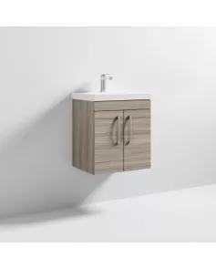 APS6390 500 WH 2-Door Vanity & Basin 3 Driftwood