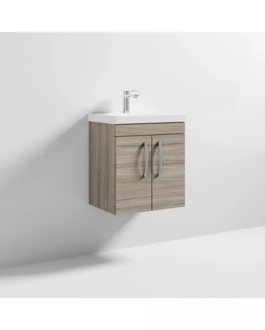 APS6390 500 WH 2-Door Vanity & Basin 3 Driftwood