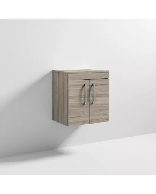 APS6391 500 WH 2-Door Vanity & Worktop Driftwood