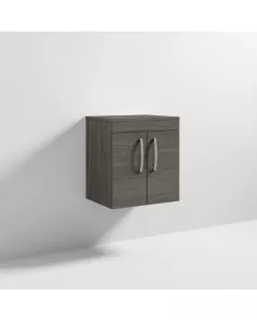 APS6401 500 WH 2-Door Vanity & Worktop Grey Avola