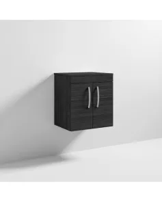 APS6406 500 WH 2-Door Vanity & Worktop Hacienda Black