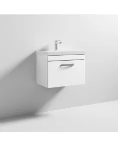 APS6415 600 WH Single Drawer Vanity & Basin 3 Gloss White