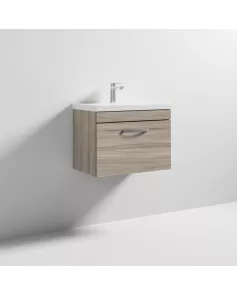 APS6430 600 WH Single Drawer Vanity & Basin 1 Driftwood