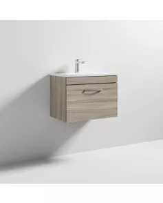 APS6432 600 WH Single Drawer Vanity & Basin 2 Driftwood