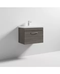 APS6442 600 WH Single Drawer Vanity & Basin 1 Grey Avola