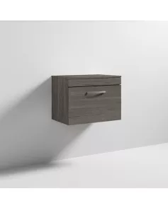 APS6446 600 WH Single Drawer Vanity & Worktop Grey Avola