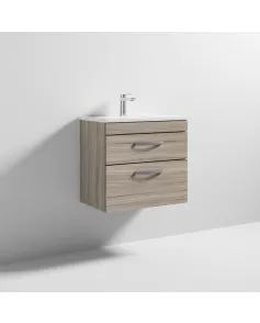 APS6477 600 WH 2-Drawer Vanity & Basin 2 Driftwood