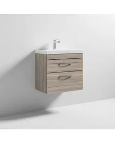 APS6478 600 WH 2-Drawer Vanity & Basin 3 Driftwood