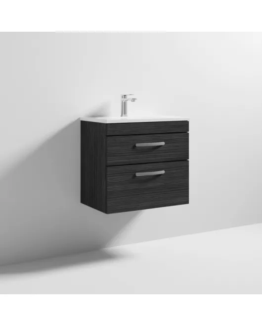 APS6492 600 WH 2-Drawer Vanity & Basin 2 Hacienda Black