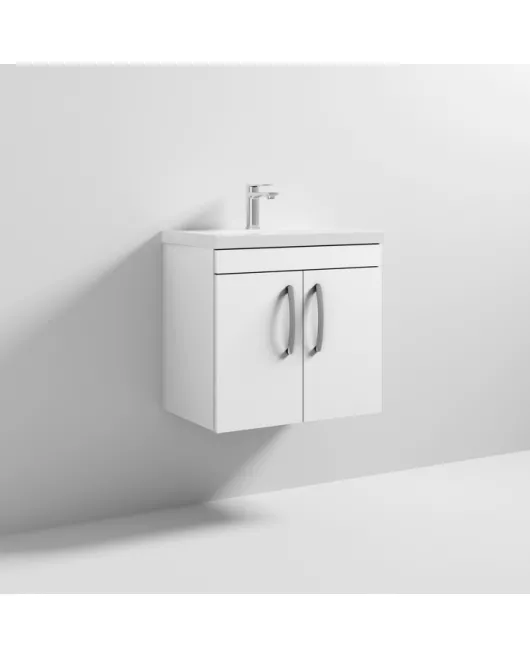 APS6500 600 WH 2-Door Vanity & Basin 1 Gloss White