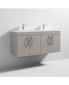 APS6513 600 WH 2-Door Vanity & Basin 3 Stone Grey