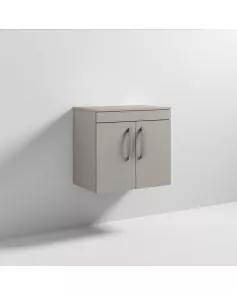 APS6514 600 WH 2-Door Vanity & Worktop Stone Grey