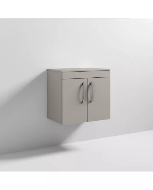 APS6514 600 WH 2-Door Vanity & Worktop Stone Grey