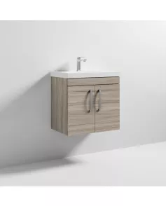APS6518 600 WH 2-Door Vanity & Basin 3 Driftwood