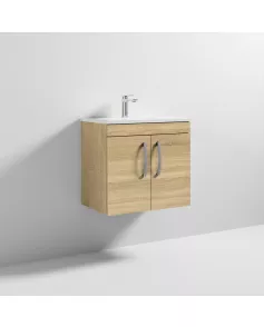 APS6522 600 WH 2-Door Vanity & Basin 2 Natural Oak