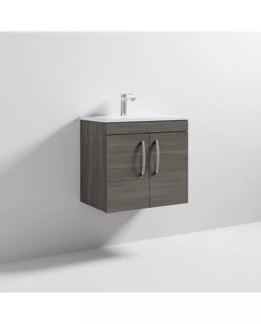 APS6527 600 WH 2-Door Vanity & Basin 2 Grey Avola