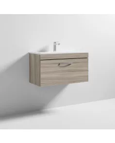 APS6560 800 WH Single Drawer Vanity & Basin 2 Driftwood