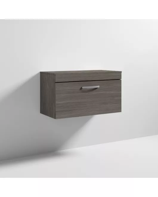 APS6574 800 WH Single Drawer Vanity & Worktop Grey Avola