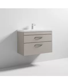 APS6598 800 WH 2-Drawer Vanity & Basin 1 Stone Grey