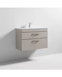 APS6600 800 WH 2-Drawer Vanity & Basin 2 Stone Grey
