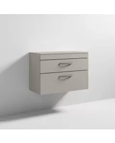 APS6602 800 WH 2-Drawer Vanity & Worktop Stone Grey