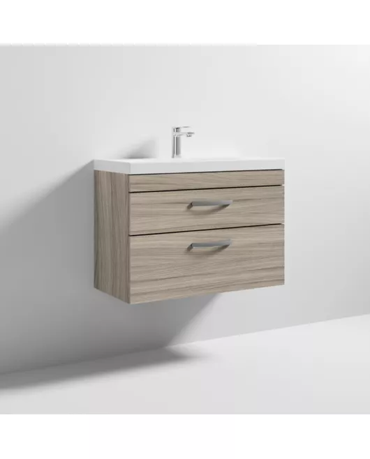 APS6606 800 WH 2-Drawer Vanity & Basin 3 Driftwood