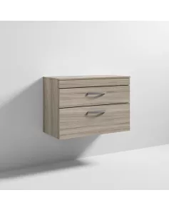 APS6607 800 WH 2-Drawer Vanity & Worktop Driftwood