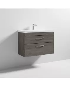 APS6613 800 WH 2-Drawer Vanity & Basin 1 Grey Avola