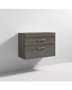 APS6617 800 WH 2-Drawer Vanity & Worktop Grey Avola