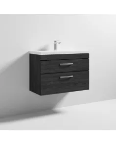 APS6618 800 WH 2-Drawer Vanity & Basin 1 Hacienda Black