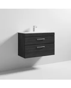 APS6620 800 WH 2-Drawer Vanity & Basin 2 Hacienda Black