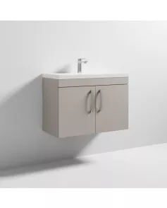 APS6638 800 WH 2-Door Vanity & Basin 1 Stone Grey
