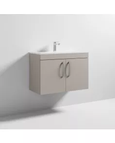 APS6640 800 WH 2-Door Vanity & Basin 2 Stone Grey