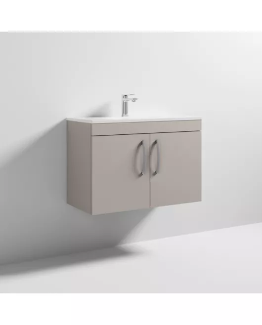 APS6640 800 WH 2-Door Vanity & Basin 2 Stone Grey