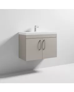 APS6641 800 WH 2-Door Vanity & Basin 3 Stone Grey