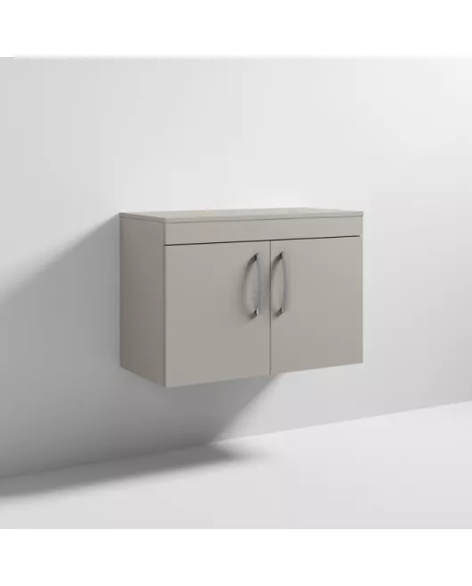 APS6642 800 WH 2-Door Vanity & Worktop Stone Grey