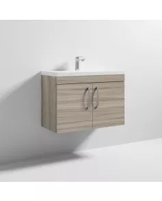APS6643 800 WH 2-Door Vanity & Basin 1 Driftwood