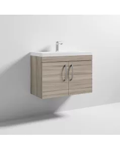 APS6646 800 WH 2-Door Vanity & Basin 3 Driftwood