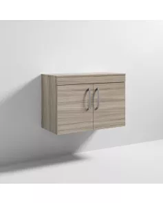 APS6647 800 WH 2-Door Vanity & Worktop Driftwood