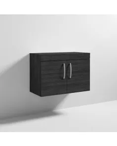 APS6662 800 WH 2-Door Vanity & Worktop Hacienda Black